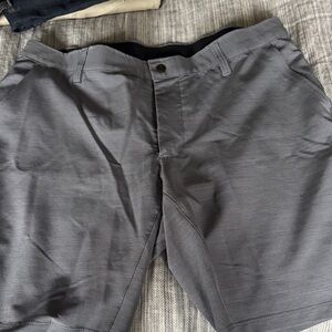 BYLT Basics Charcoal Flat Front Shorts